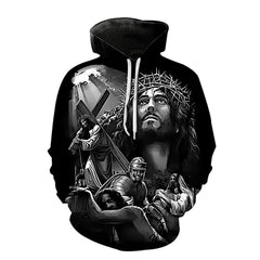 Men's 3D Divine Jesus Hoodie