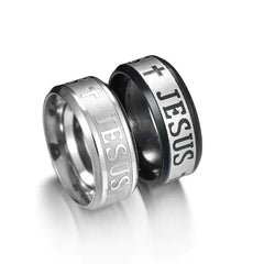 Faithful Cross Titanium Band