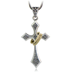 Sterling Silver Jesus Cross Pendant