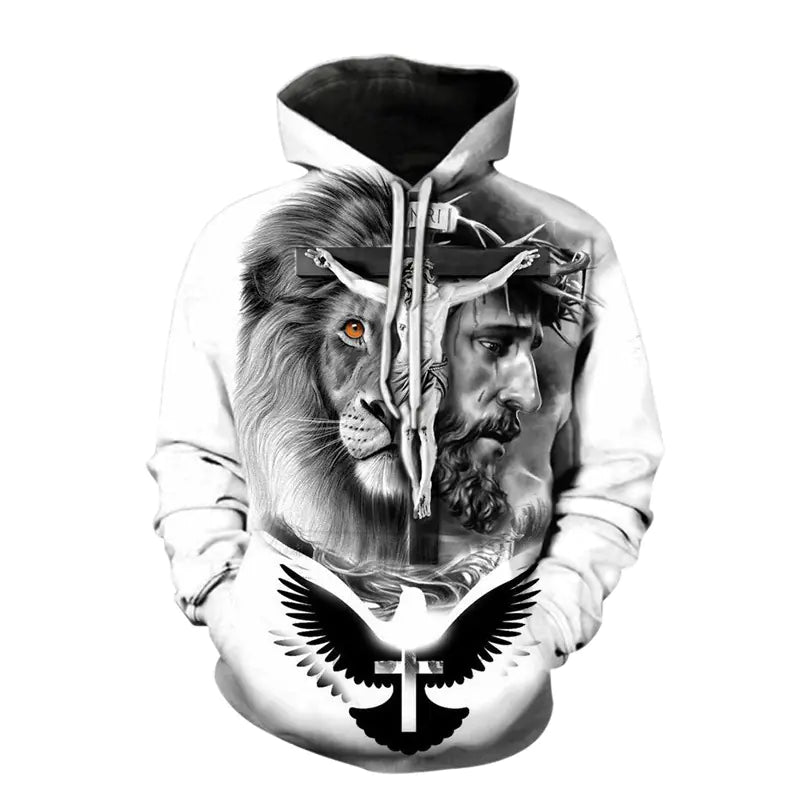 Men's 3D Divine Jesus Hoodie